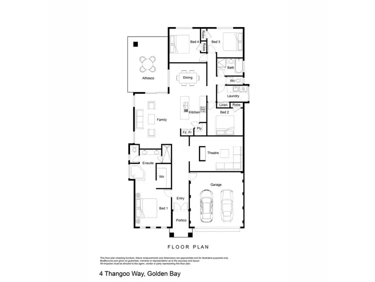 Floorplan of Homely house listing, 4 Thangoo Way, Golden Bay WA 6174