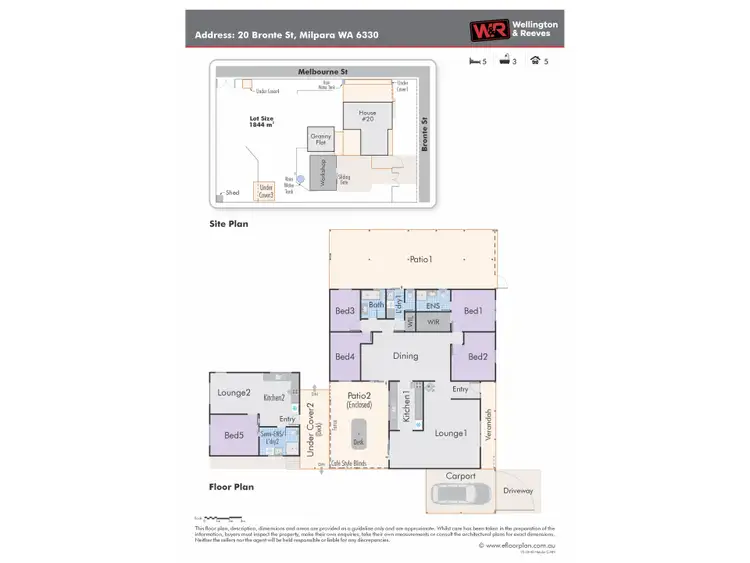 Floorplan of Homely house listing, 20 Bronte Street, Milpara WA 6330