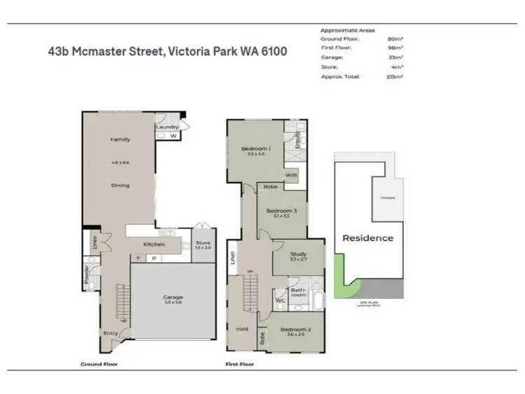 Floorplan of Homely house listing, 43B McMaster Street, Victoria Park WA 6100