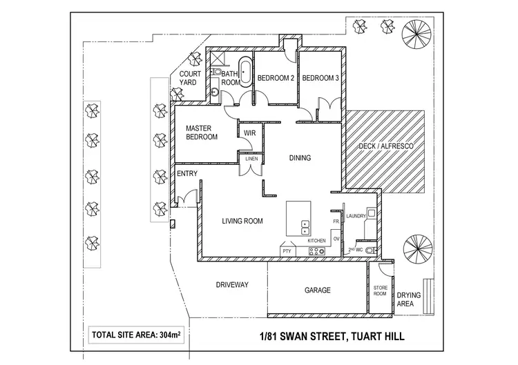 Floorplan of Homely villa listing, 1/81 Swan Street, Tuart Hill WA 6060