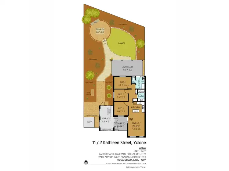Floorplan of Homely villa listing, 11/2 Kathleen Street, Yokine WA 6060