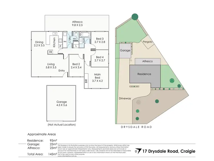 Floorplan of Homely house listing, 17 Drysdale Road, Craigie WA 6025