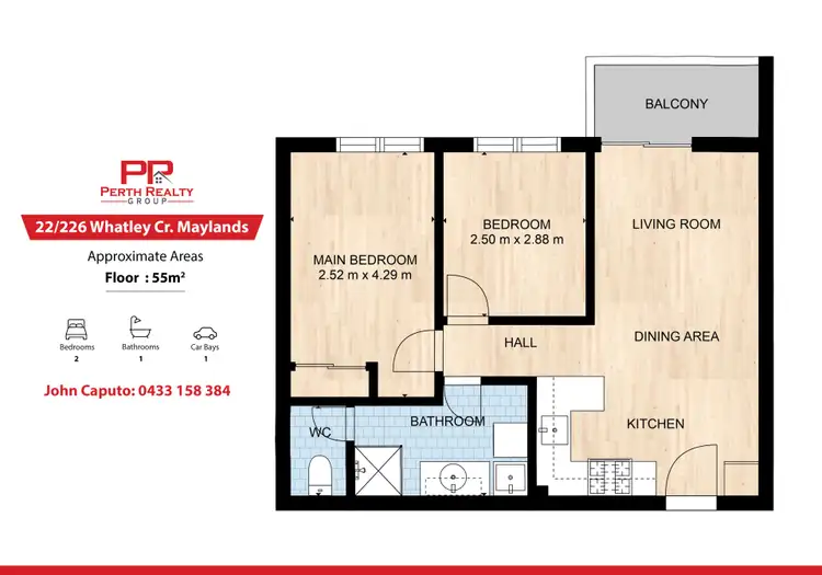 Floorplan of Homely unit listing, 22/226 Whatley Crescent, Maylands WA 6051