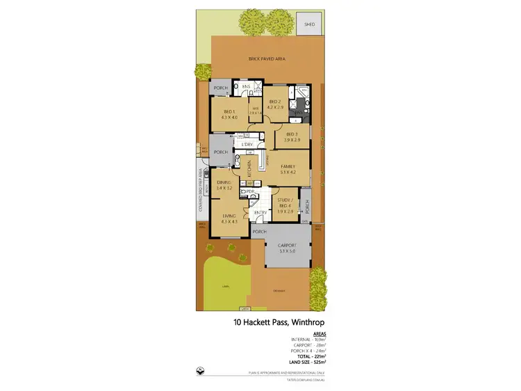 Floorplan of Homely house listing, 10 Hackett Pass, Winthrop WA 6150