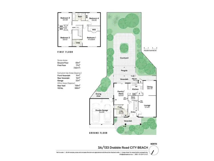 Floorplan of Homely house listing, 3a/133 Drabble Road, City Beach WA 6015