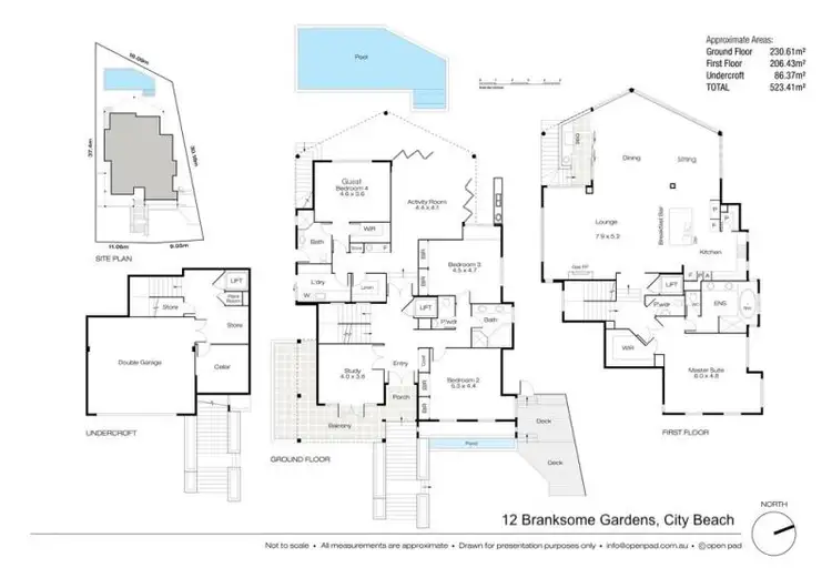 Floorplan of Homely house listing, 12 Branksome Gardens, City Beach WA 6015