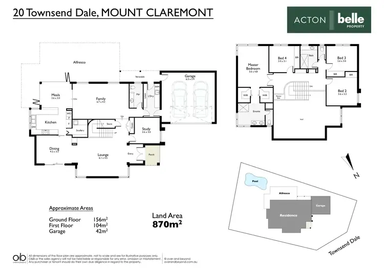 Floorplan of Homely house listing, 20 Townsend Dale, Mount Claremont WA 6010