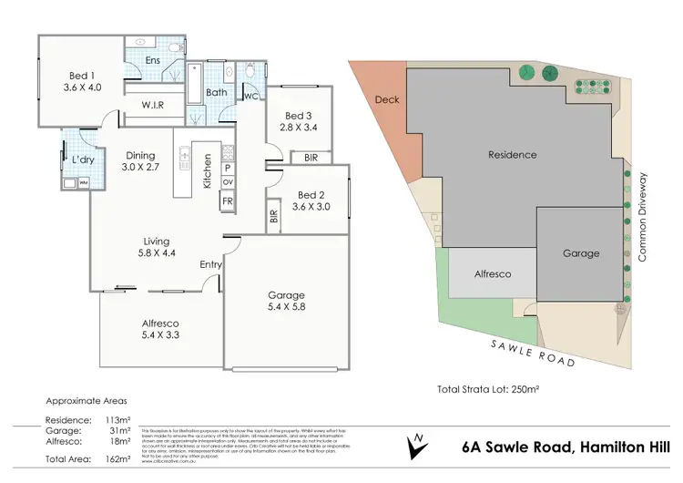 Floorplan of Homely house listing, 6A Sawle Road, Hamilton Hill WA 6163
