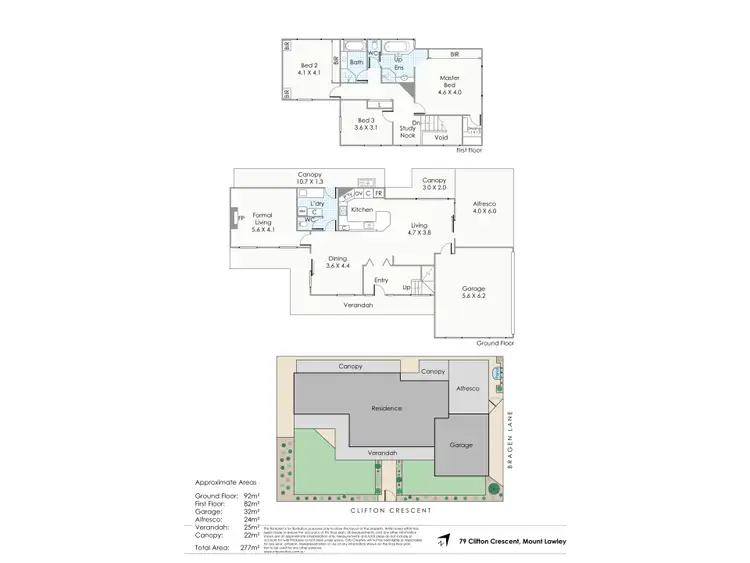 Floorplan of Homely house listing, 79 Clifton Crescent, Mount Lawley WA 6050