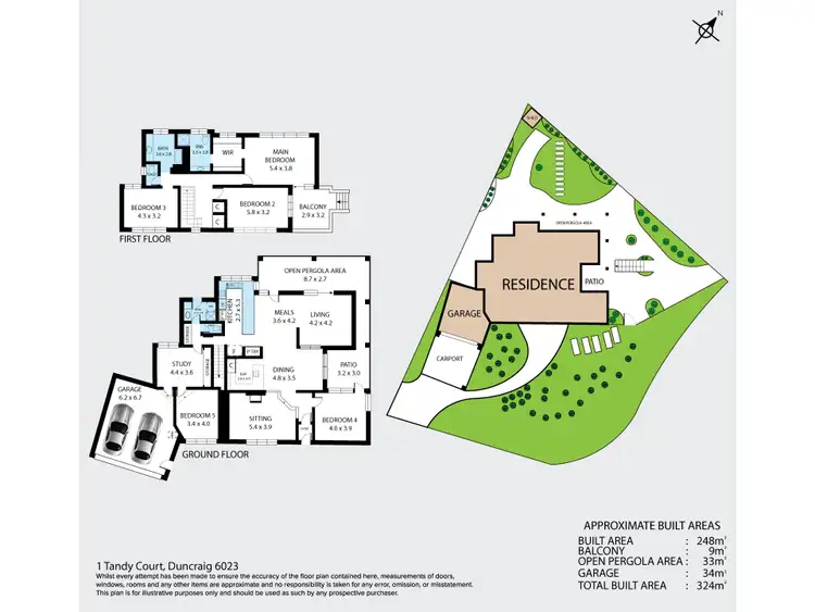 Floorplan of Homely house listing, 1 Tandy Court, Duncraig WA 6023