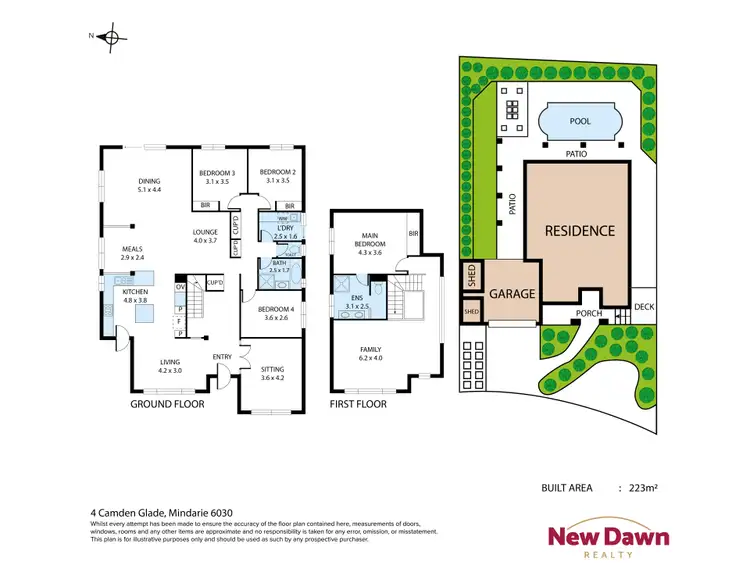 Floorplan of Homely house listing, 4 Camden Glade, Mindarie WA 6030