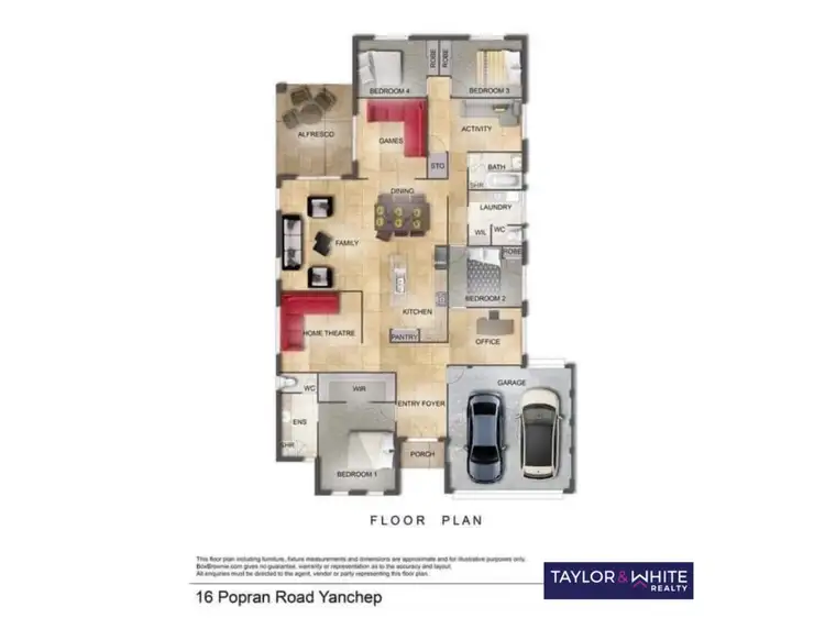 Floorplan of Homely house listing, 16 Popran Road, Yanchep WA 6035