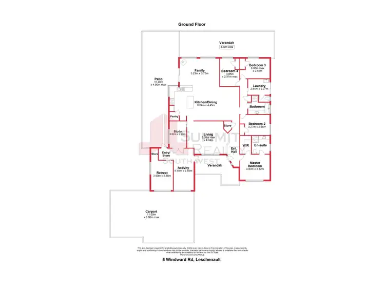 Floorplan of Homely house listing, 5 Windward Road, Leschenault WA 6233