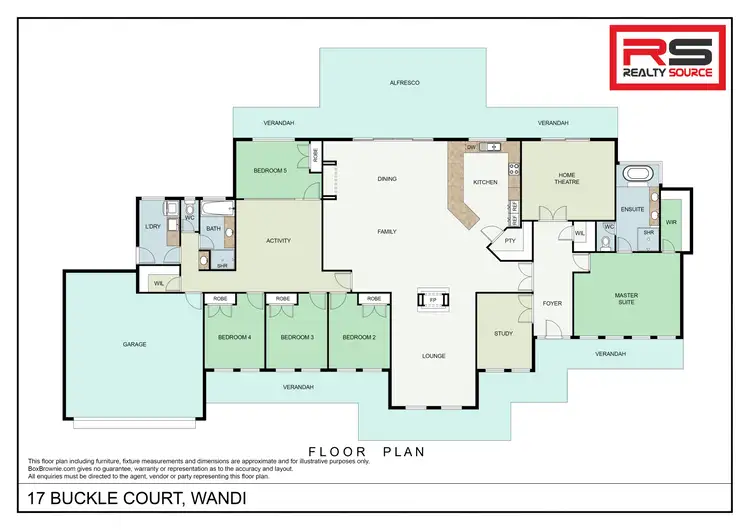 Floorplan of Homely house listing, 17 Buckle Court, Wandi WA 6167