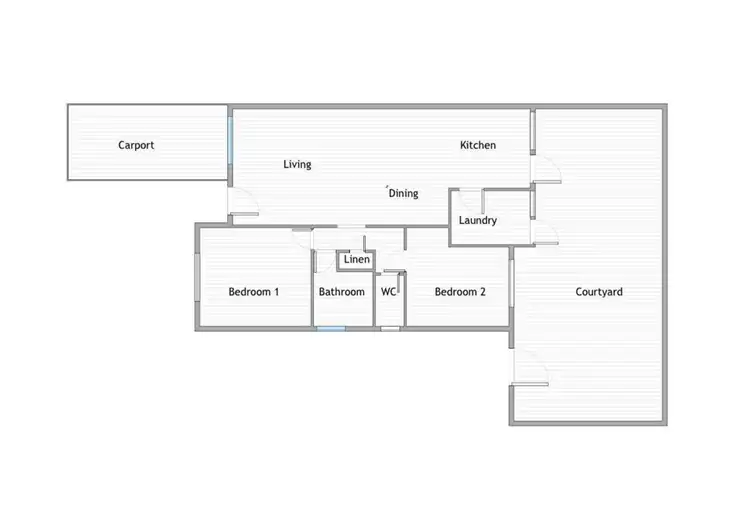 Floorplan of Homely unit listing, 2/290 Mcdonald Street, Yokine WA 6060