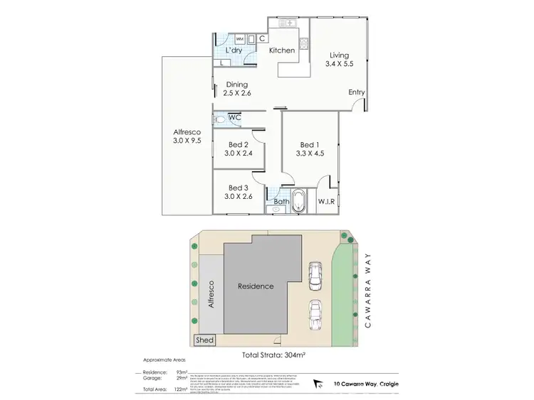 Floorplan of Homely house listing, 10 Cawarra Crescent, Craigie WA 6025