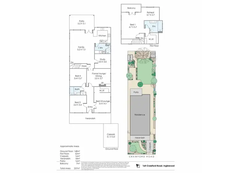 Floorplan of Homely house listing, 164 Crawford Road, Inglewood WA 6052