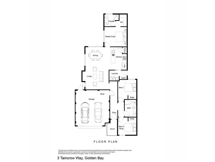 Floorplan of Homely house listing, 3 Taincrow Way, Golden Bay WA 6174