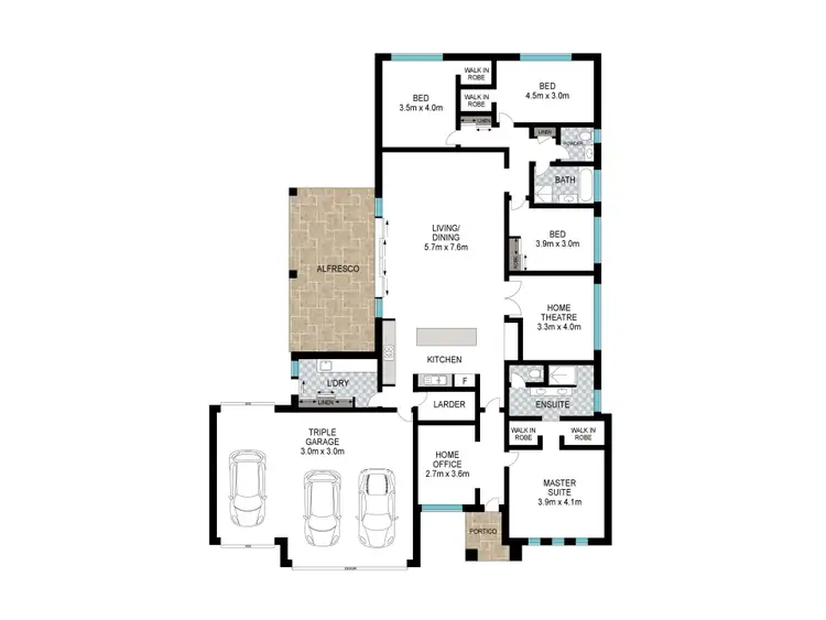 Floorplan of Homely house listing, 83 Pearce Road, Australind WA 6233
