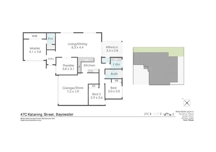 Floorplan of Homely house listing, 47C Katanning Street, Bayswater WA 6053