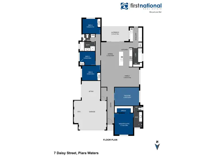 Floorplan of Homely house listing, 7 Daisy Street, Piara Waters WA 6112