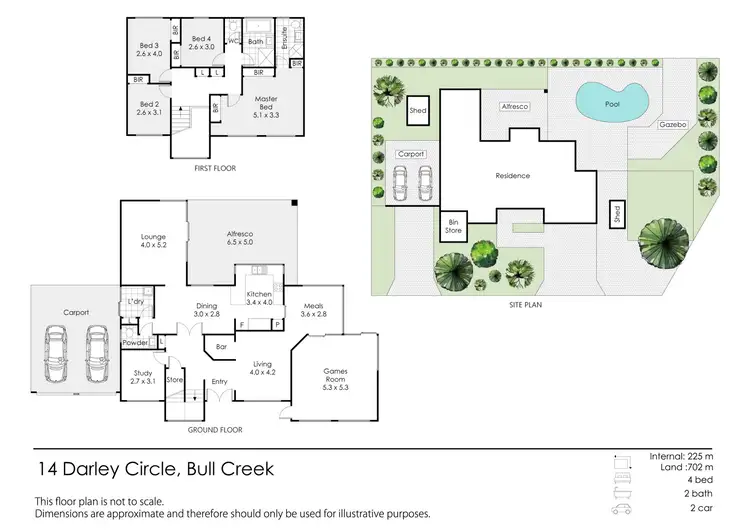 Floorplan of Homely house listing, 14 Darley Circle, Bull Creek WA 6149