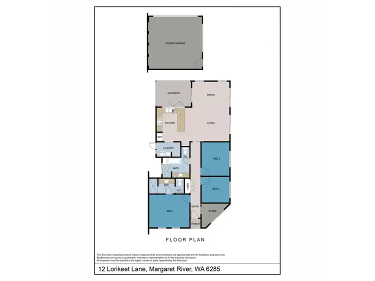 Floorplan of Homely house listing, 12 Lorikeet Lane, Margaret River WA 6285