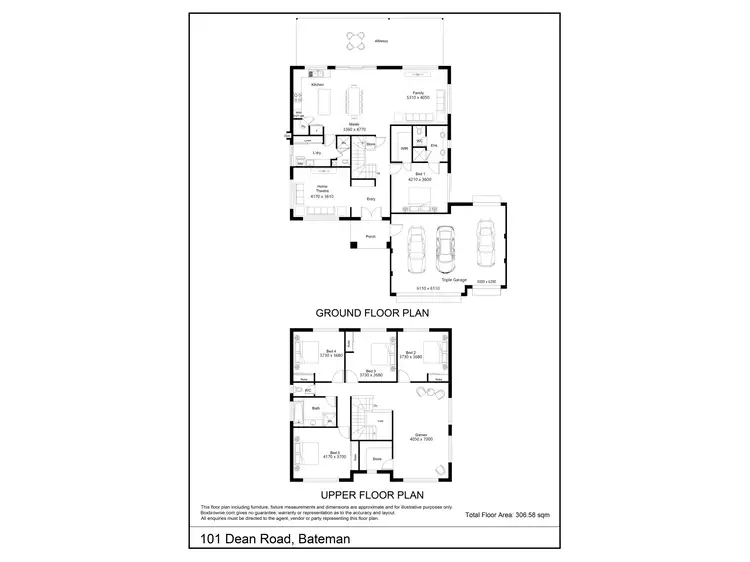 Floorplan of Homely house listing, 101 Dean Road, Bateman WA 6150