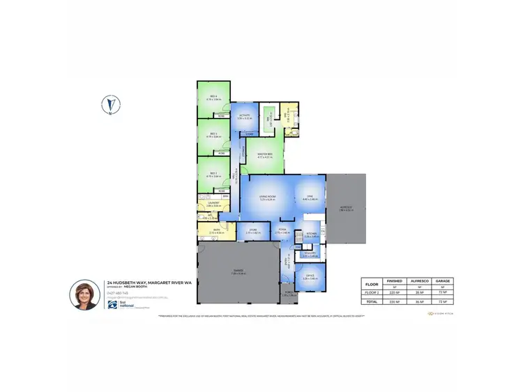 Floorplan of Homely house listing, 24 Hudsbeth Way, Margaret River WA 6285