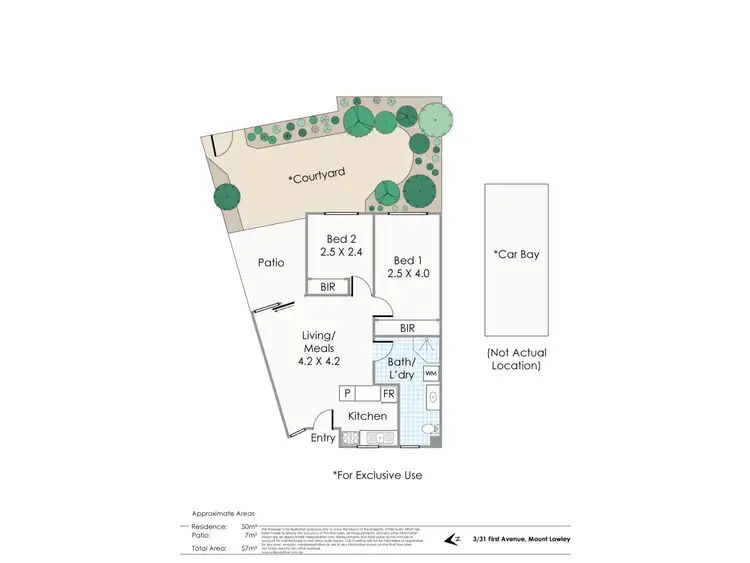 Floorplan of Homely apartment listing, 3/31 First Avenue, Mount Lawley WA 6050