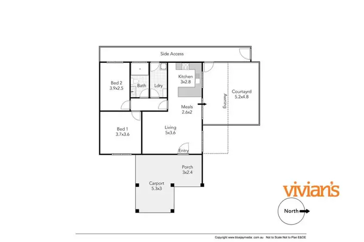 Floorplan of Homely villa listing, 1/6 Wellington Street, Mosman Park WA 6012