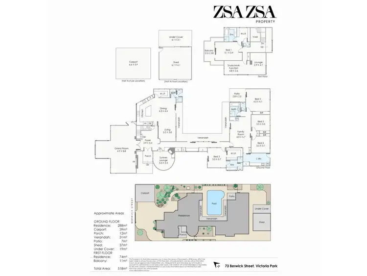 Floorplan of Homely house listing, 73 Berwick Street, Victoria Park WA 6100