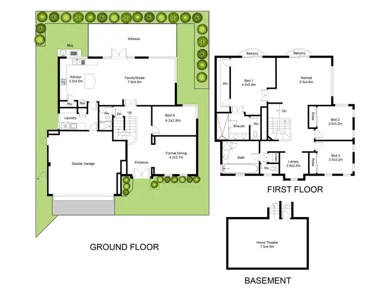 Floorplan of Homely house listing, 8 Pethybridge Heights, Mosman Park WA 6012
