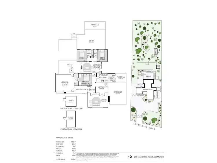 Floorplan of Homely house listing, 278 Lesmurdie Road, Lesmurdie WA 6076