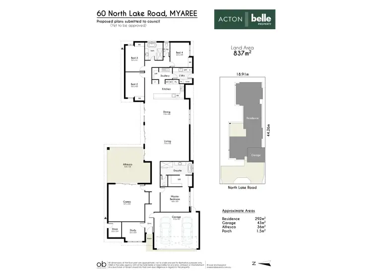Floorplan of Homely land listing, 60 North Lake Road, Myaree WA 6154