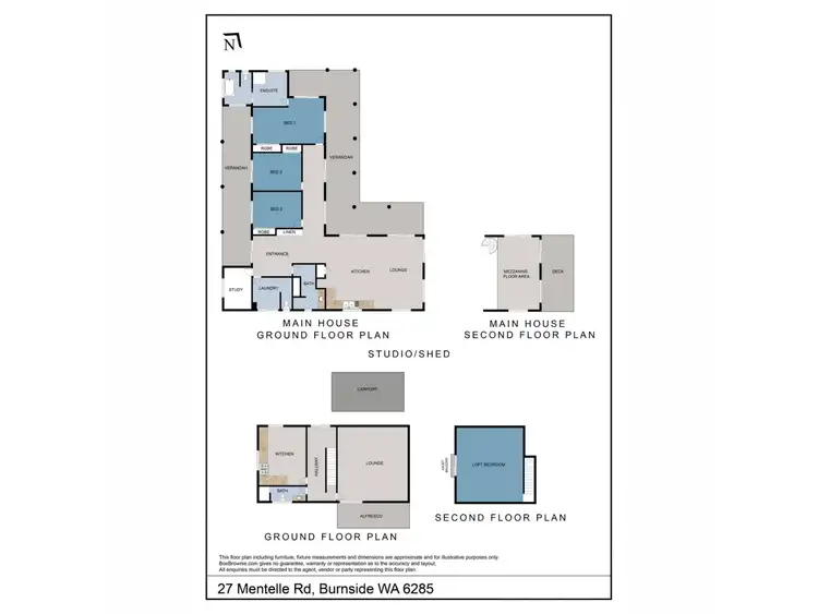 Floorplan of Homely house listing, 27 Mentelle Road, Burnside WA 6285