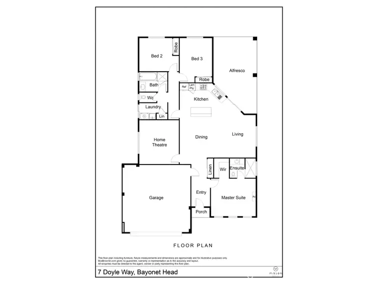 Floorplan of Homely house listing, 7 Doyle Way, Bayonet Head WA 6330