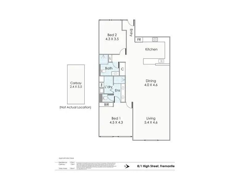 Floorplan of Homely house listing, Unit 8/1 High Street, Fremantle WA 6160