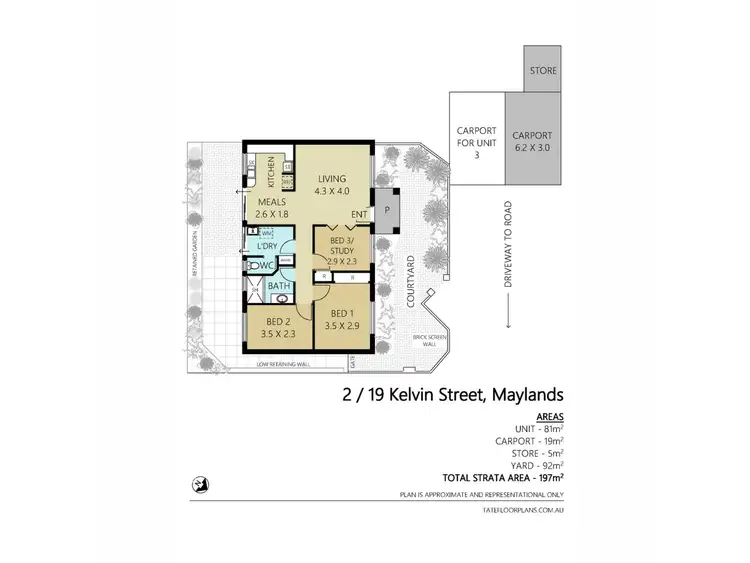 Floorplan of Homely villa listing, 2/19 Kelvin Street, Maylands WA 6051