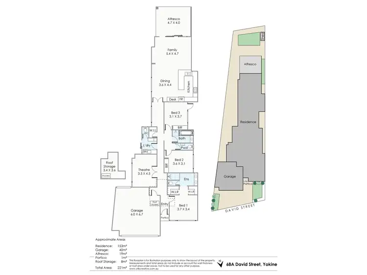 Floorplan of Homely house listing, 68A David Street, Yokine WA 6060