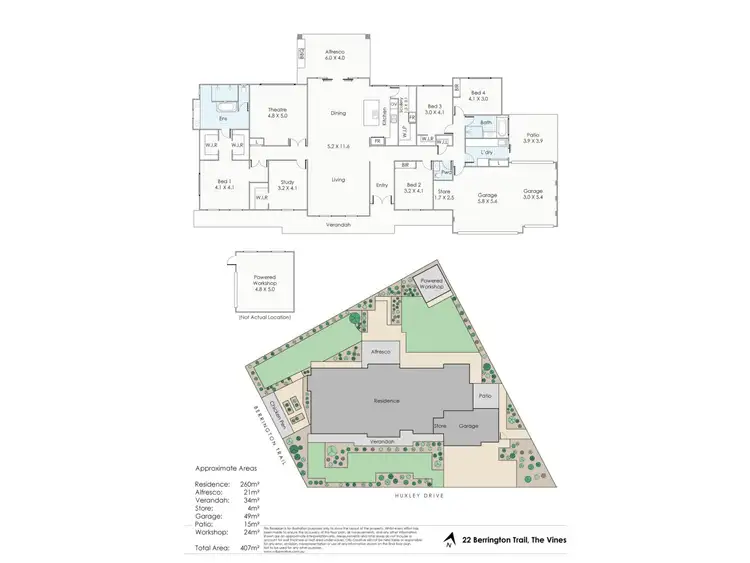 Floorplan of Homely house listing, 22 Berrington Trail, The Vines WA 6069