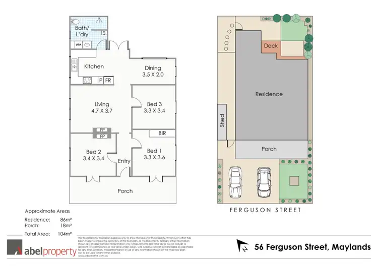 Floorplan of Homely house listing, 56 Ferguson Street, Maylands WA 6051