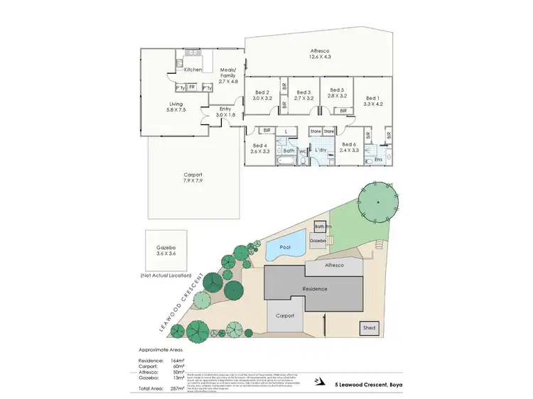 Floorplan of Homely house listing, 5 Leawood Crescent, Boya WA 6056