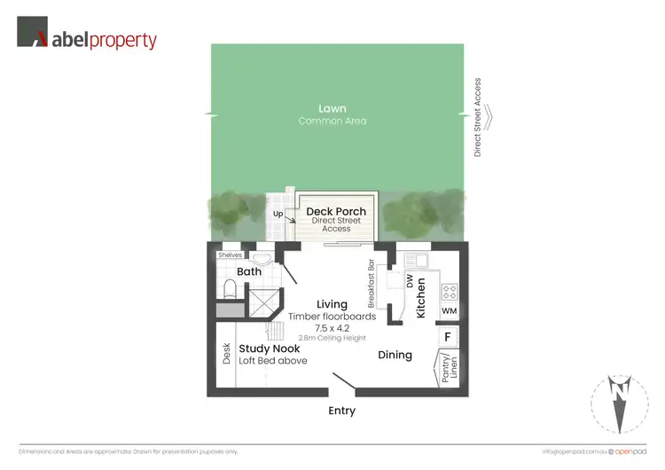 Floorplan of Homely apartment listing, 12/15 Eric  Street, Cottesloe WA 6011