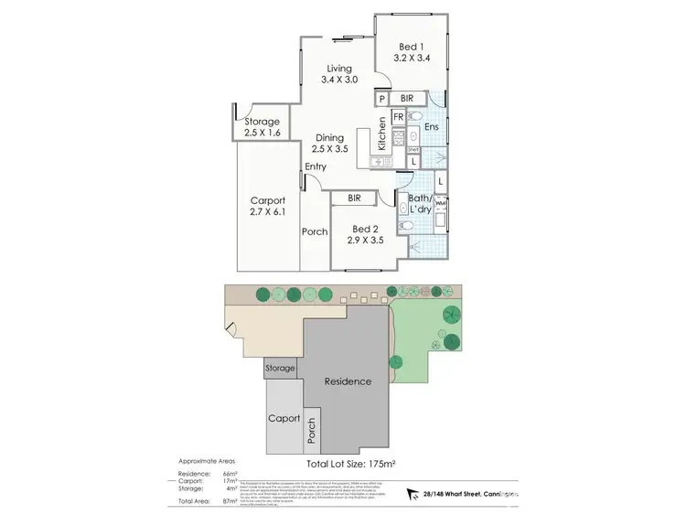 Floorplan of Homely apartment listing, 28/148 Wharf Street, Cannington WA 6107