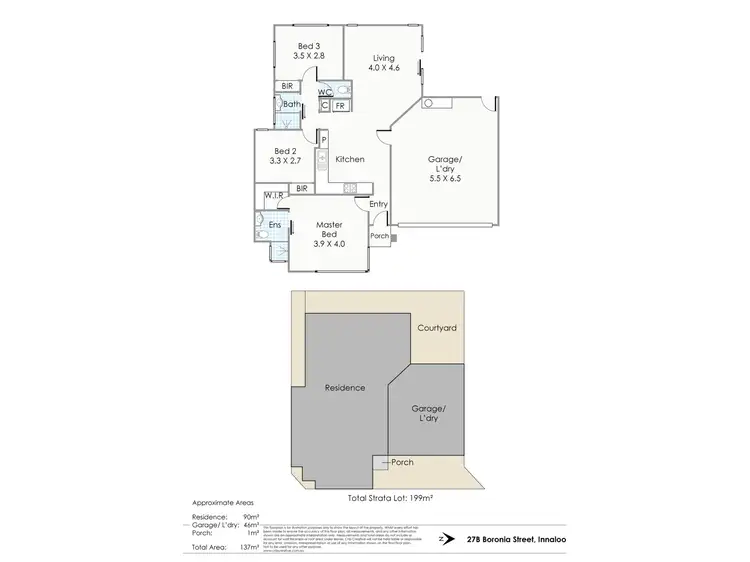 Floorplan of Homely villa listing, 27B Boronia Street, Innaloo WA 6018