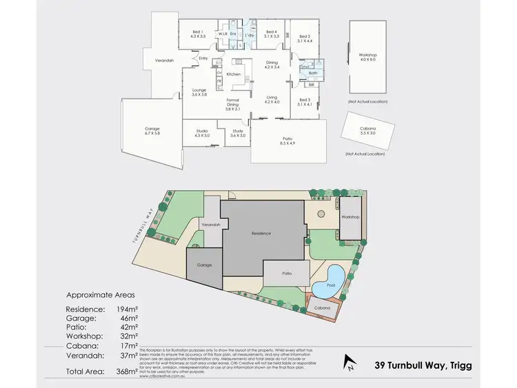 Floorplan of Homely house listing, 39 Turnbull Way, Trigg WA 6029