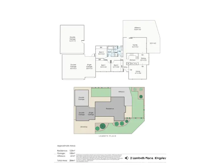 Floorplan of Homely house listing, 2 Lambeth Place, Kingsley WA 6026