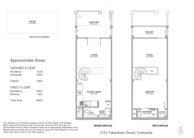 Floorplan of Homely house listing, 2/31 Pakenham Street, Fremantle WA 6160