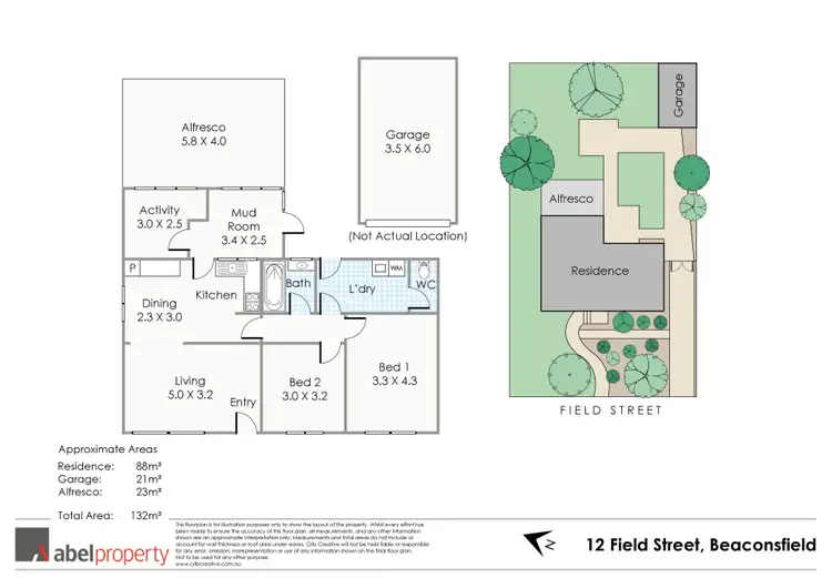 Floorplan of Homely house listing, 12 Field Street, Beaconsfield WA 6162